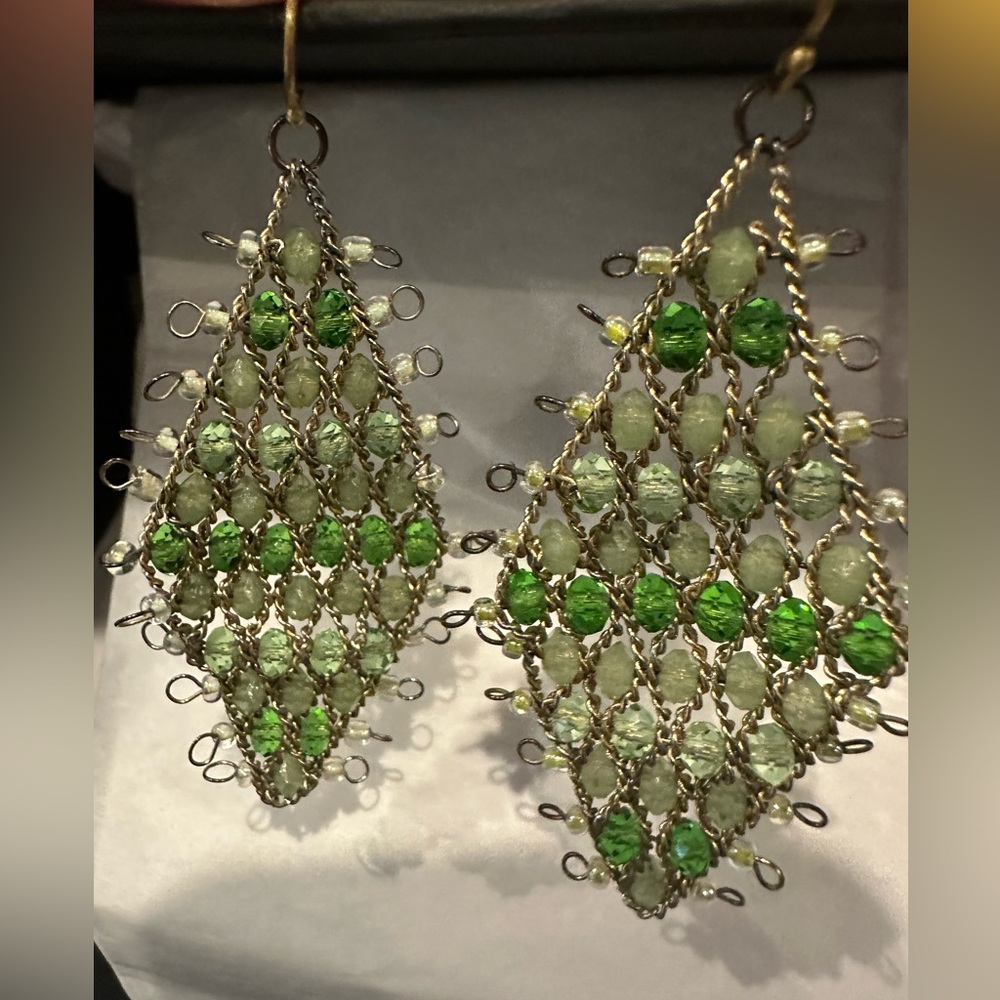 Anthropology beaded earrings